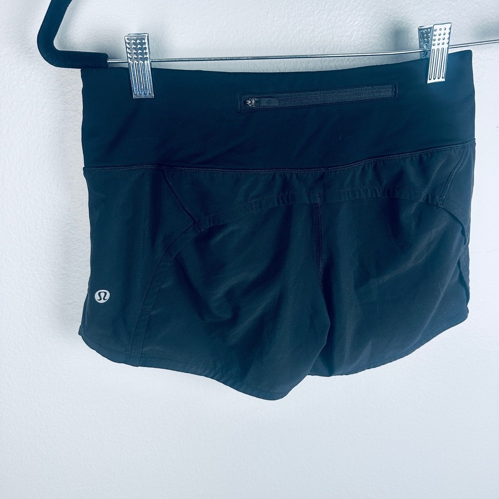 Lululemon Run Times Short II *4" Black Running Shorts Size 2